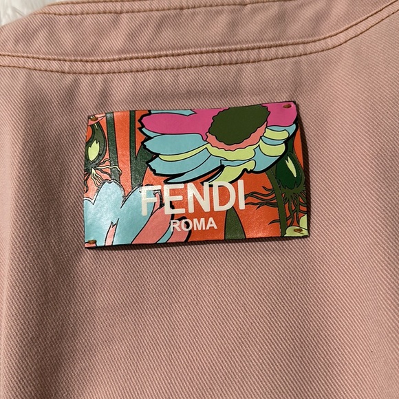 Fendi Light Pink 100% Cotton Dress - Size 44 (US Size 8) - Picture 3 of 11